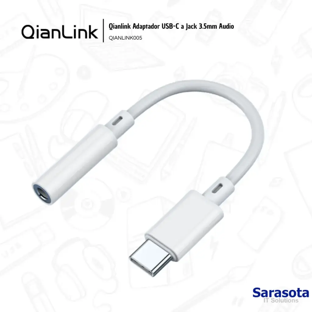 Qianlink Adaptador USB-C A Jack 3.5 Audio