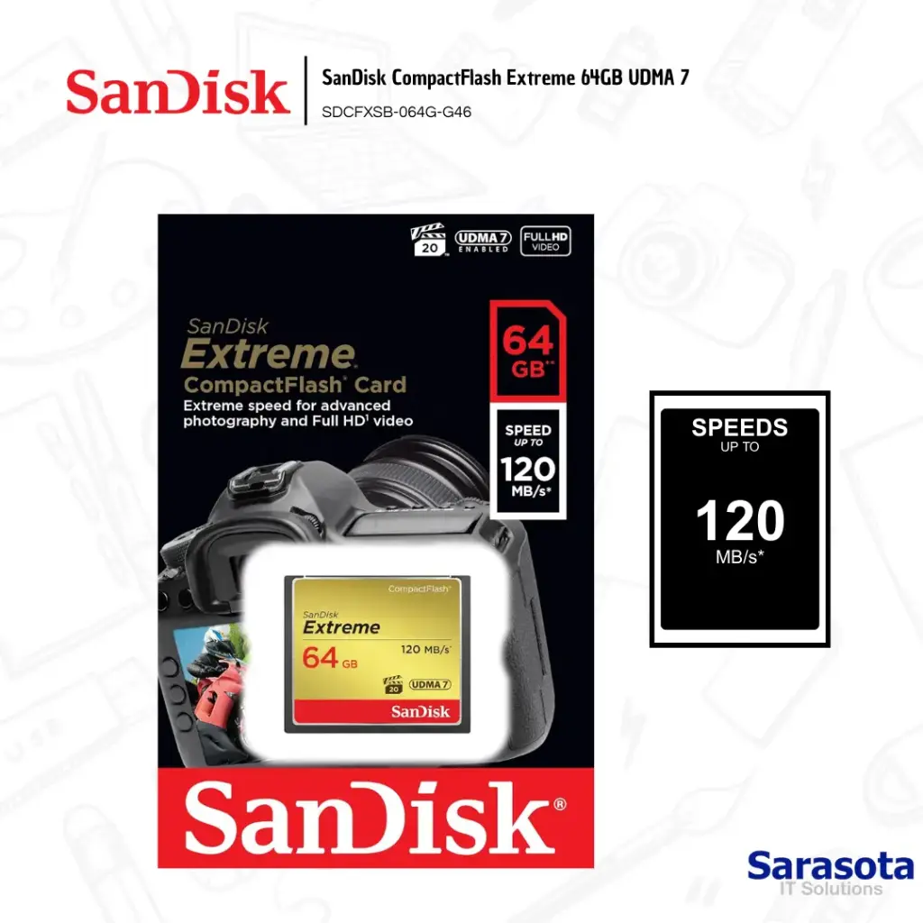 SanDisk CompactFlash Extreme 64GB UDMA 7
