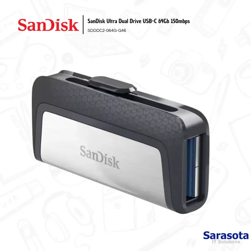 [SAN014] SanDisk Pendrive Ultra Drive Dual Silver USB 64Gb