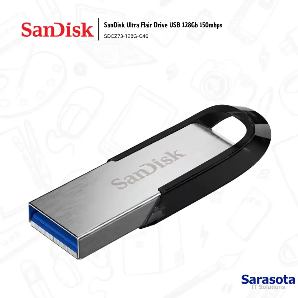 SanDisk Pendrive Ultra Drive Flair USB 128Gb USB 3.0 (150 MB/s)