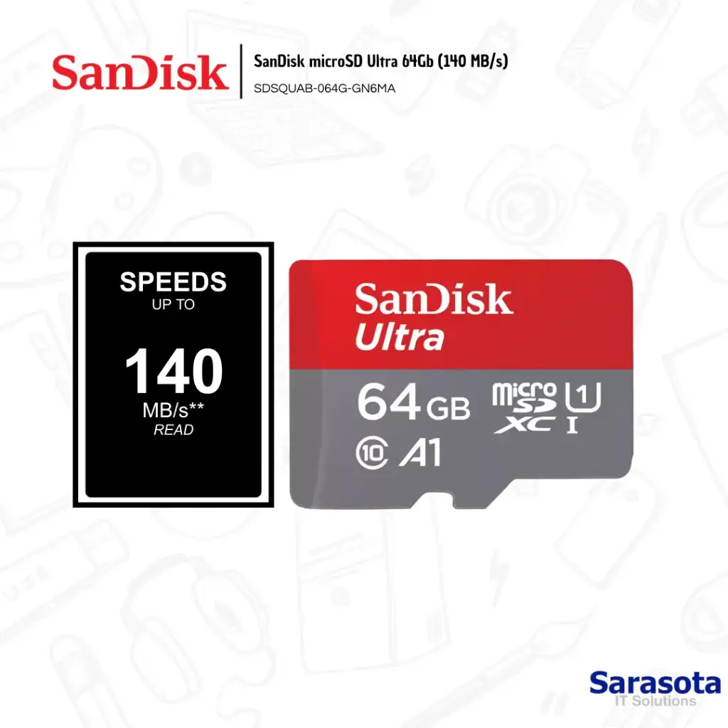 [SAN017] SanDisk microSD Ultra 64Gb (140 MB/s)
