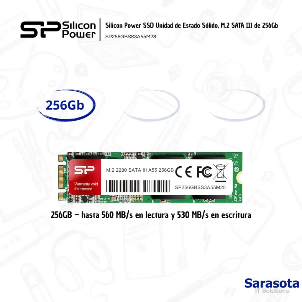 [SIL015] Silicon Power SSD SATA III A55 M.2 256Gb