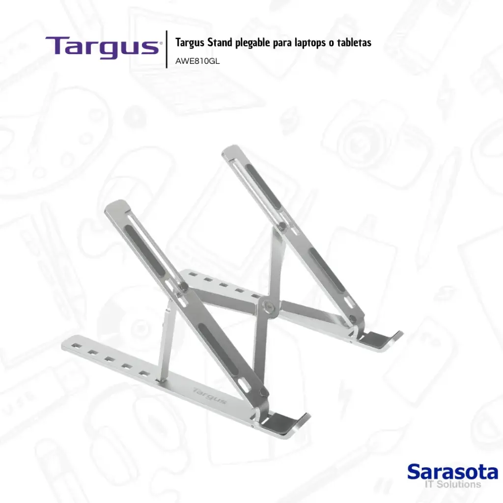 [TAR004] Targus Stand Para Laptop O Tabletas Aluminio