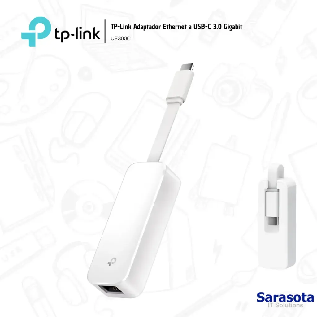 TP-Link Adaptador Ethernet Gigabit a USB-C UE300C