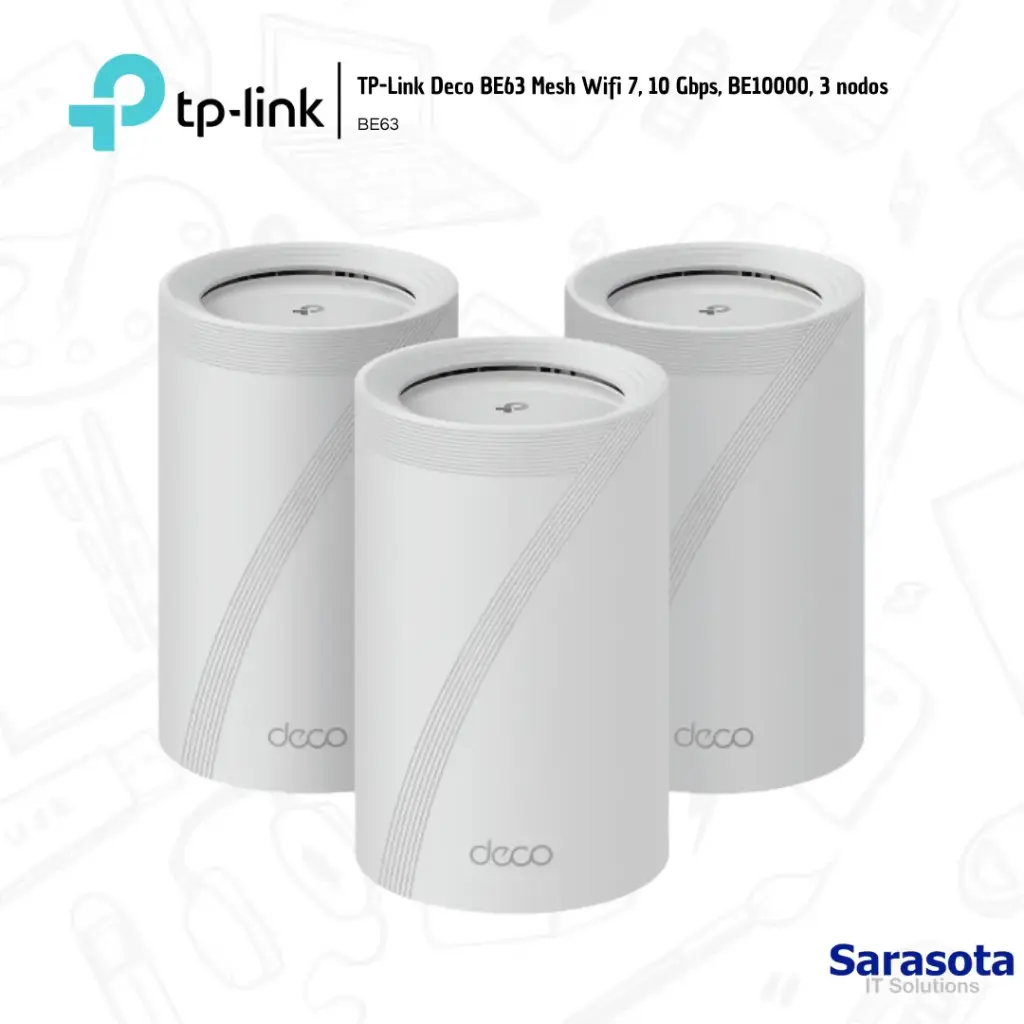 TP-Link Mesh Deco Wifi 7 BE10000 3 Nodos BE63 