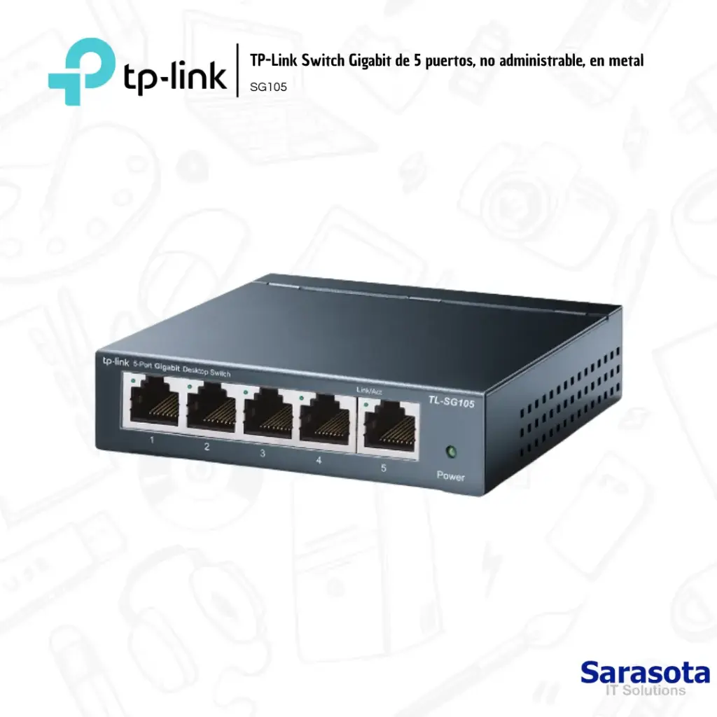 [TPL024] TP-Link Switch 5 Puertos SG105 