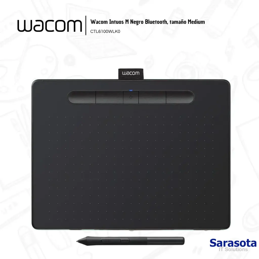 Wacom Intuos M Negro CTL6100WLK0