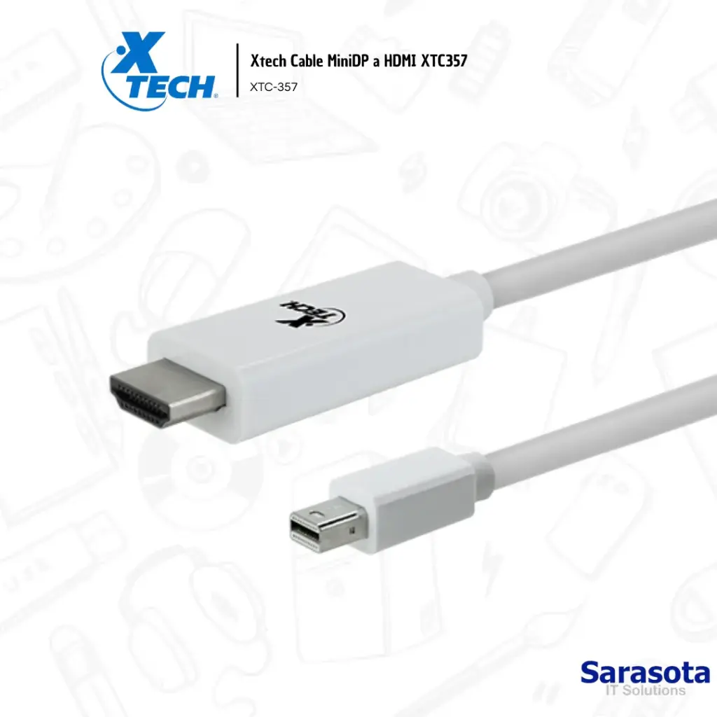 [XTE003] Xtech Cable MiniDP a HDMI XTC357
