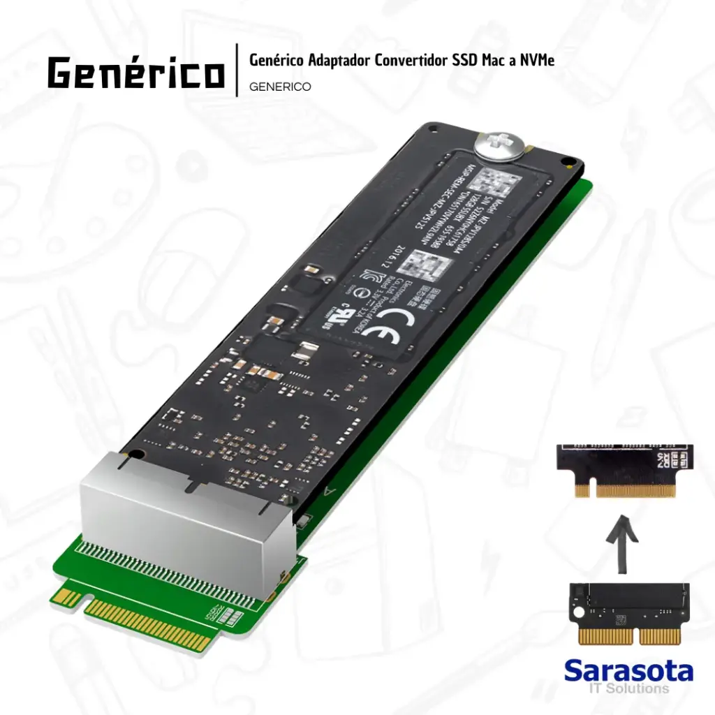 Genérico Adaptador Convertidor SSD Mac a NVMe
