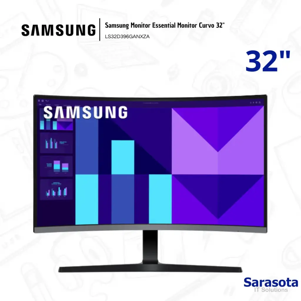 Samsung Monitor Essential Monitor Curvo 32" LS32D396GANXZA