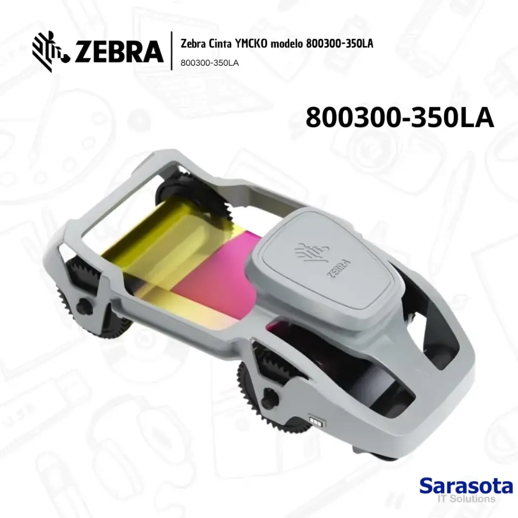 Zebra Cinta Color YMCKO 800300-350LA