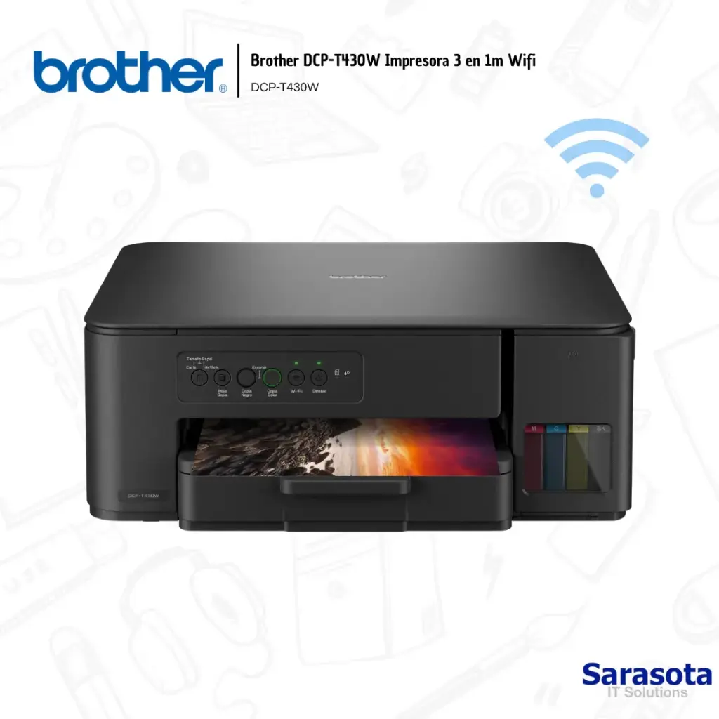 Brother Impresora DCP-T430W 3 en 1 con WIFI