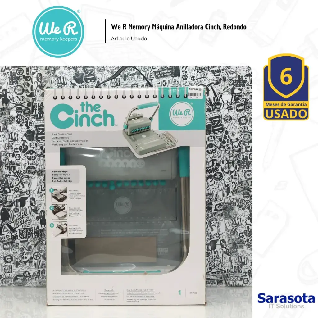 Outlet We R Memory Máquina Anilladora Cinch, Redondo 