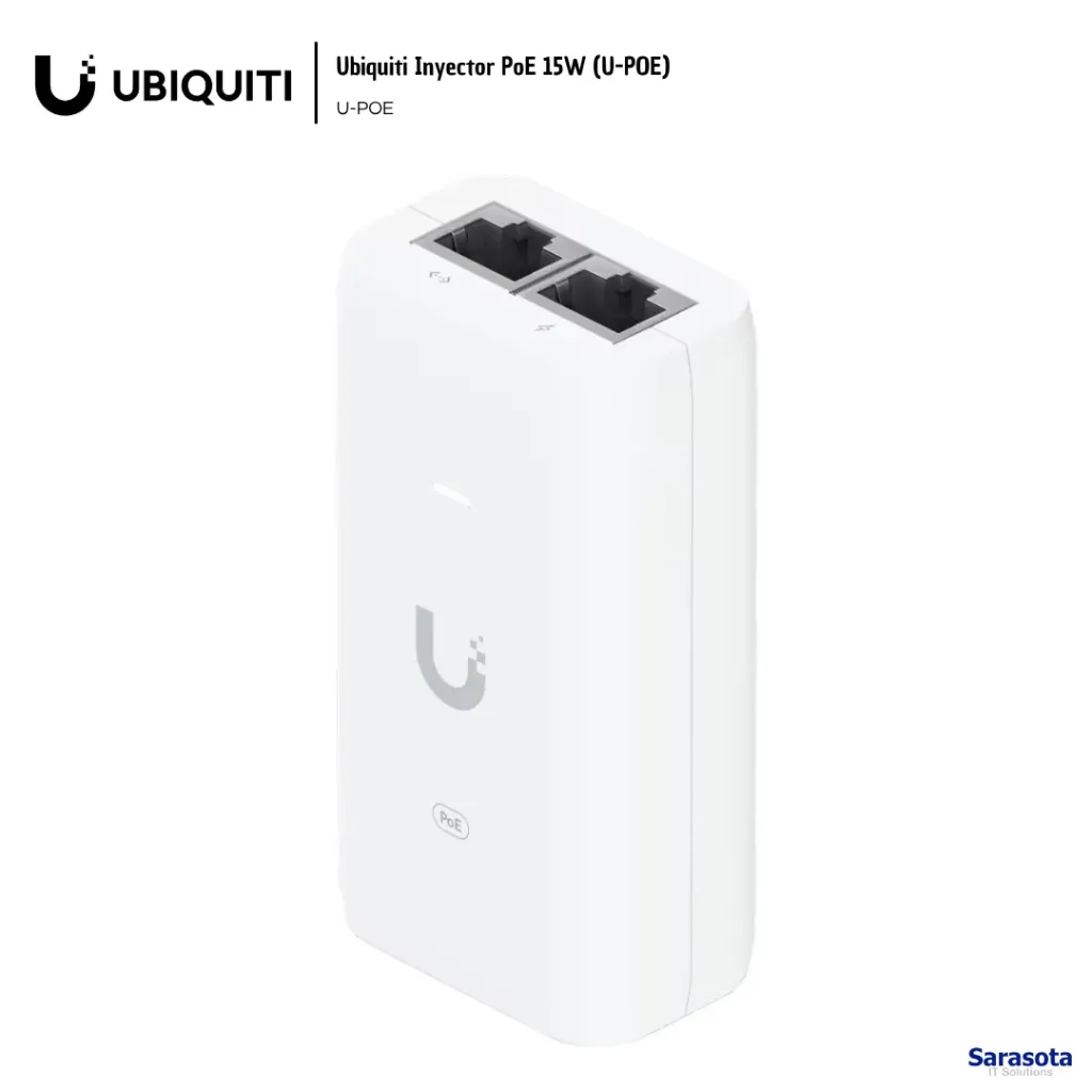 Ubiquiti Inyector PoE 15W Gigabit (U-POE)