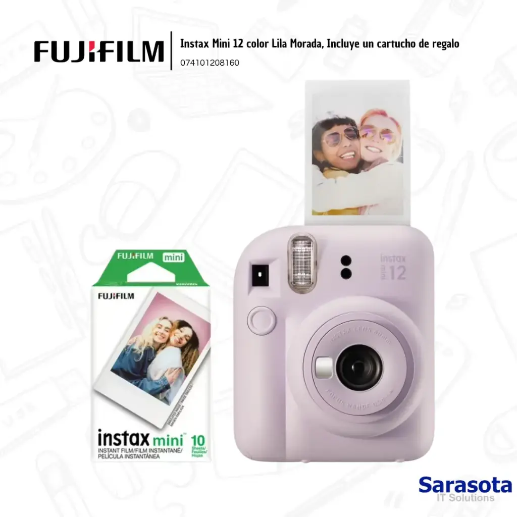 Fujifilm Cámara Instax 12 Mini Lila Morada