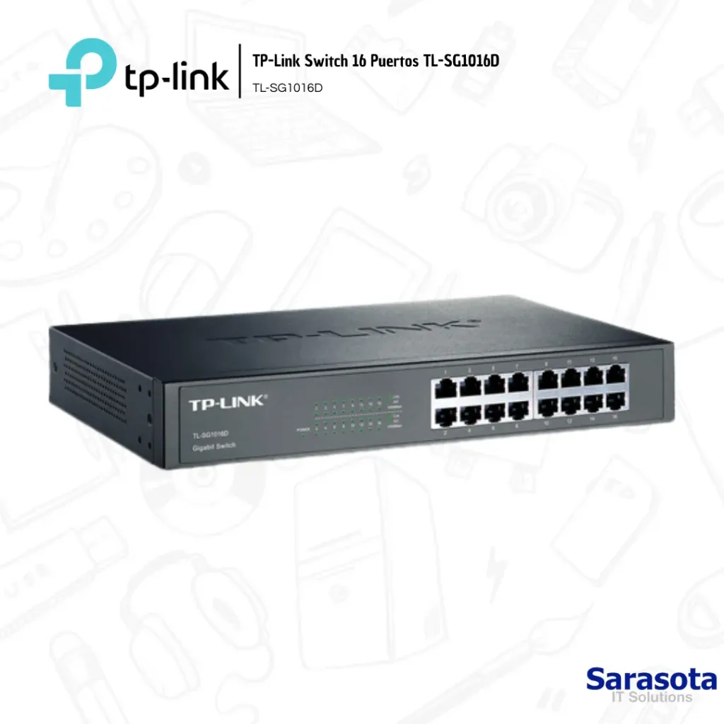 TP-Link Switch 16 Puertos Poe TL-SG1016D