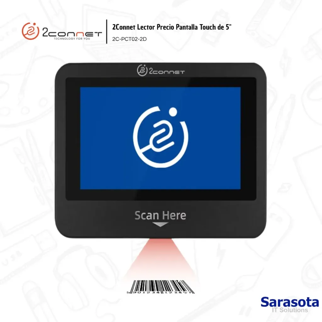 2Connet Lector Precio Pantalla Touch de 5" (2C-PCT02-2D)
