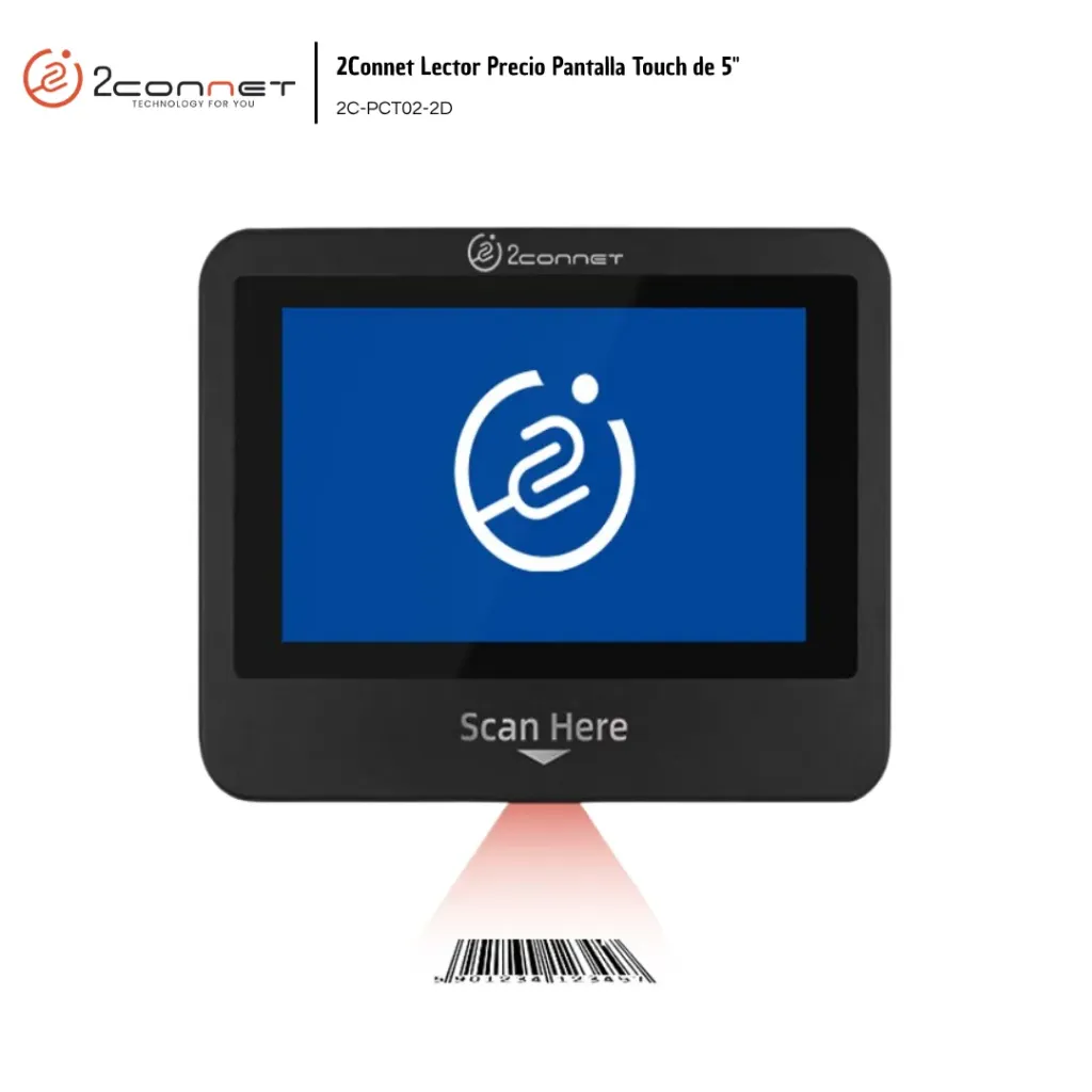 [2CO017] 2Connet Lector Precio Pantalla Touch de 5" (2C-PCT02-2D)