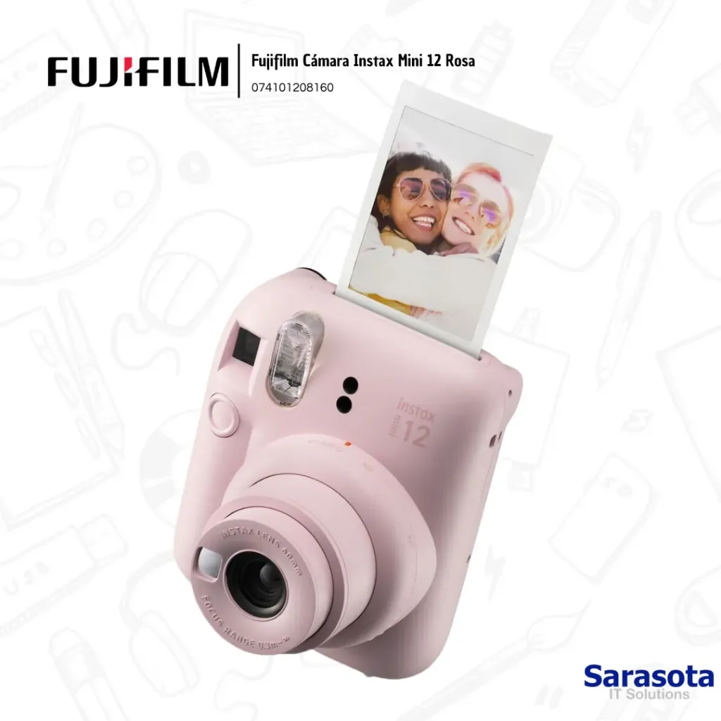 [FUJ012] Fujifilm Cámara Instax Mini 12 Rosa (Blossom Pink)