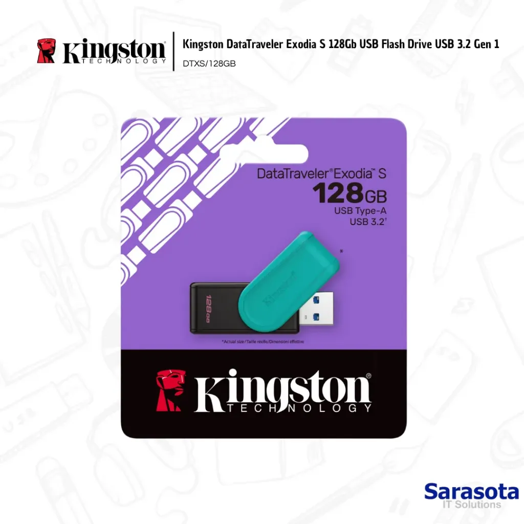 [KIN019] Kingston Pendrive 128Gb DataTraveler USB3.2 Exodia S