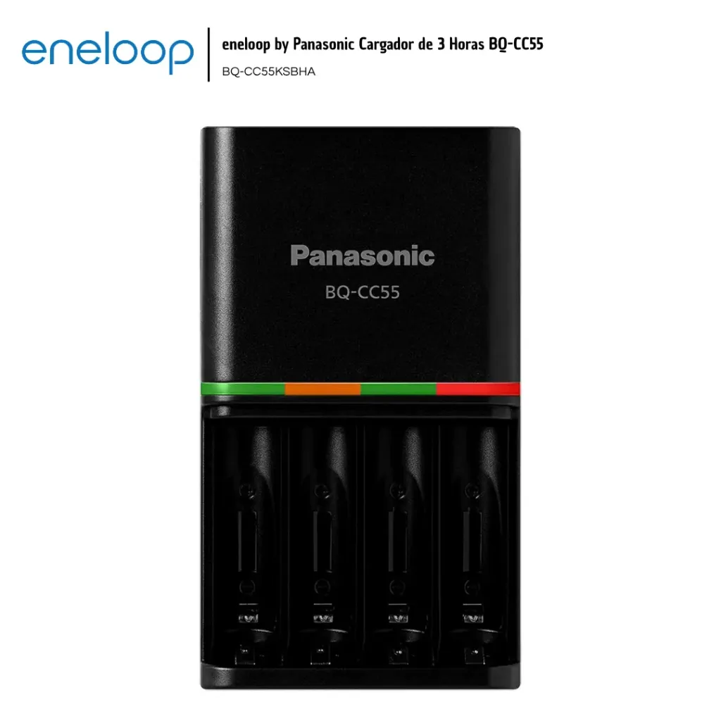 [ENE006] Eneloop Pro Panasonic Cargador de 3 Horas BQ-CC55