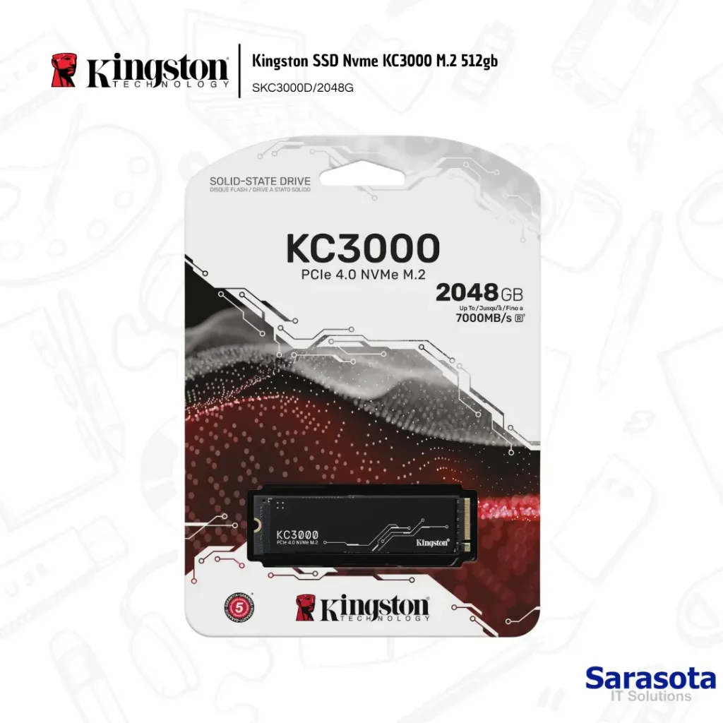 Kingston SSD Nvme KC3000 M.2 512gb