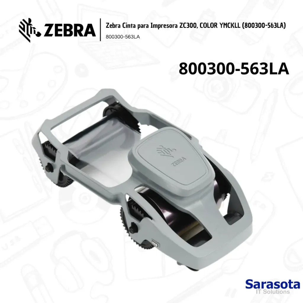 [ZEB012] Zebra Cinta Color YMCKLL 800300-563LA