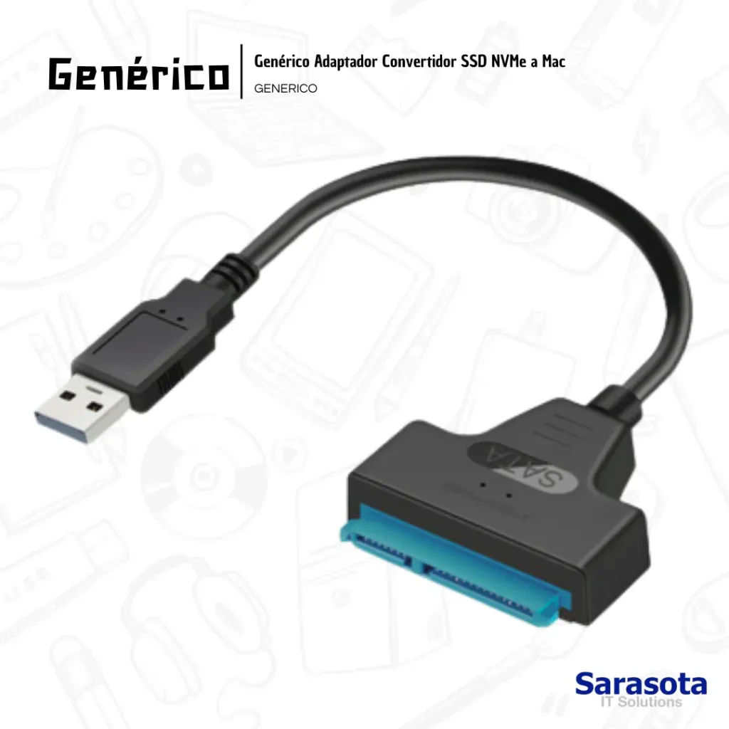 [GEN063] Genérico Cable USB 3.0 a SATA III para discos SSD o HDD de 2.5"