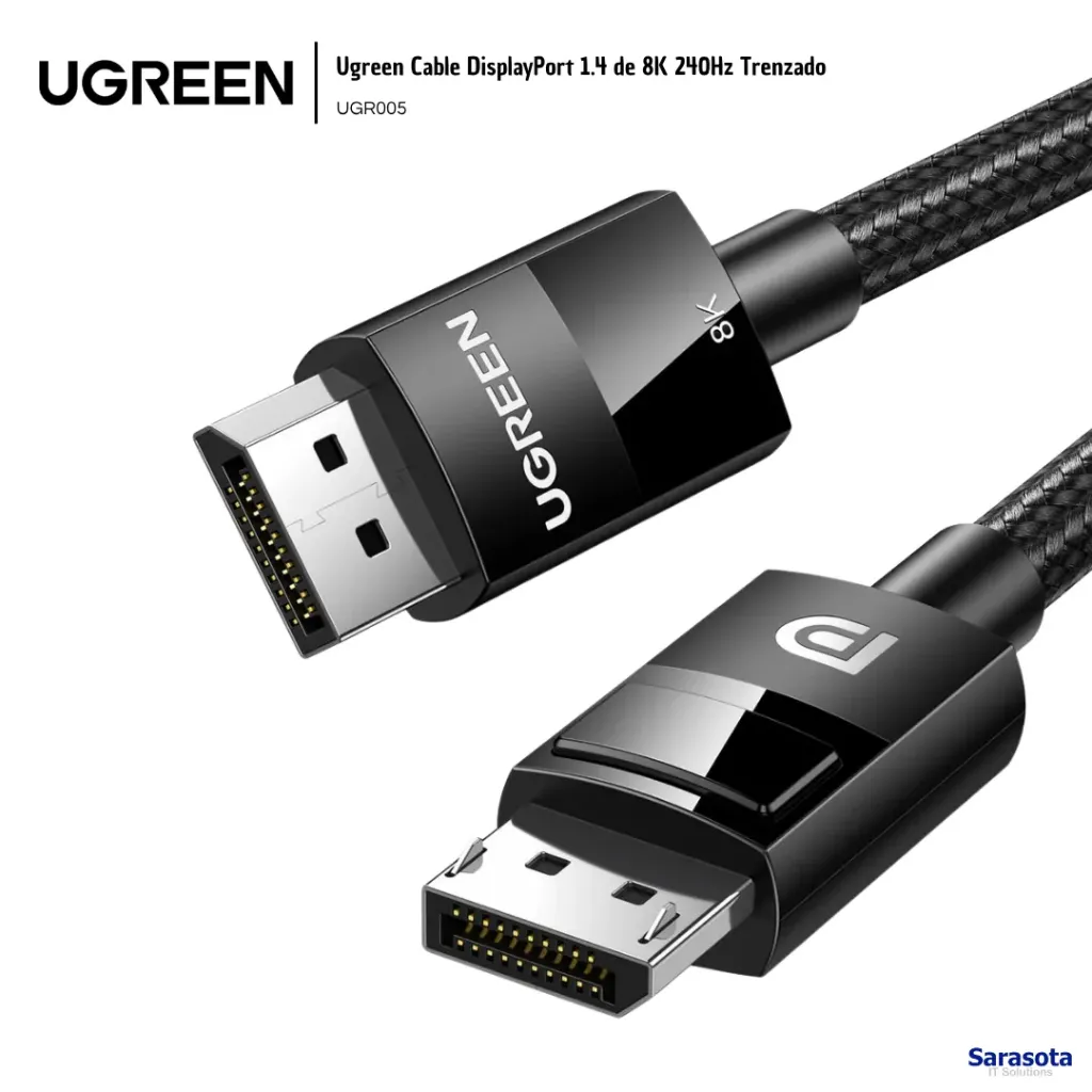 [UGR005] Ugreen Cable DisplayPort 1.4 de 8K 240Hz Trenzado