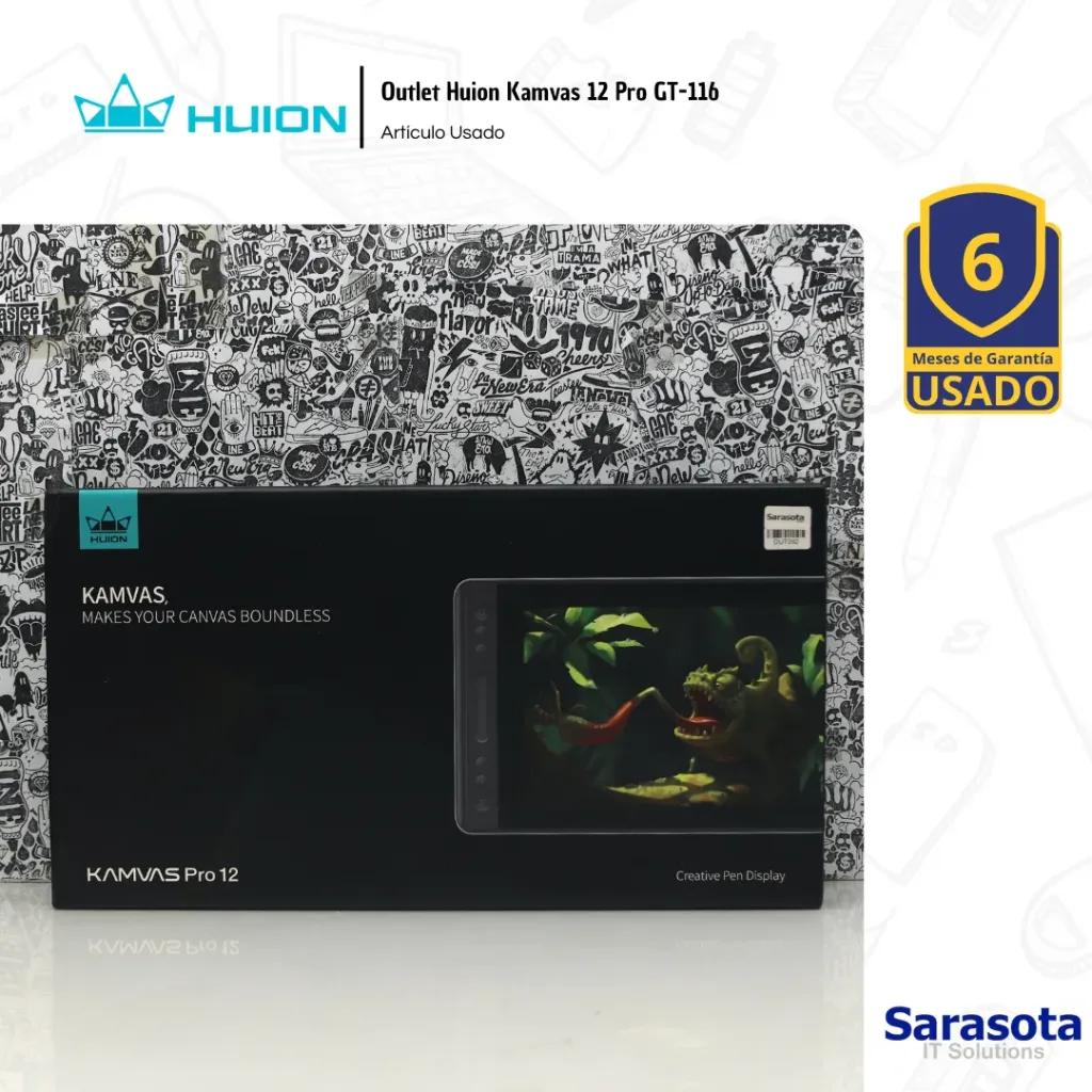 [OUT092] Outlet Huion Kamvas 12 Pro ‎GT-116 No Incluye Stand