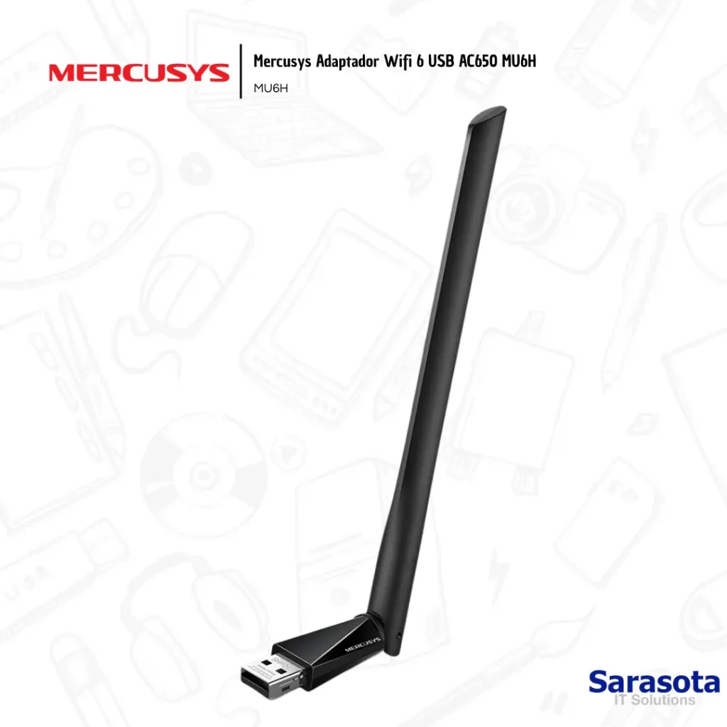 Mercusys Adaptador Wifi 6 USB AC650 MU6H