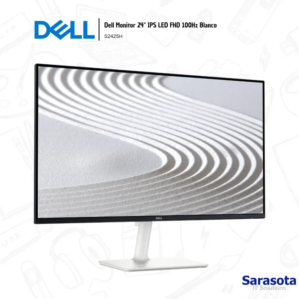 [DEL003] Dell Monitor 24" IPS LED FHD 100Hz Blanco (S2425H)