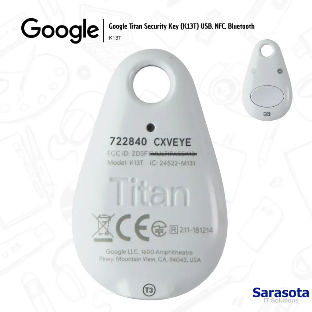[GOO002] Google Titan Security Key (K13T) USB, NFC, Bluetooth