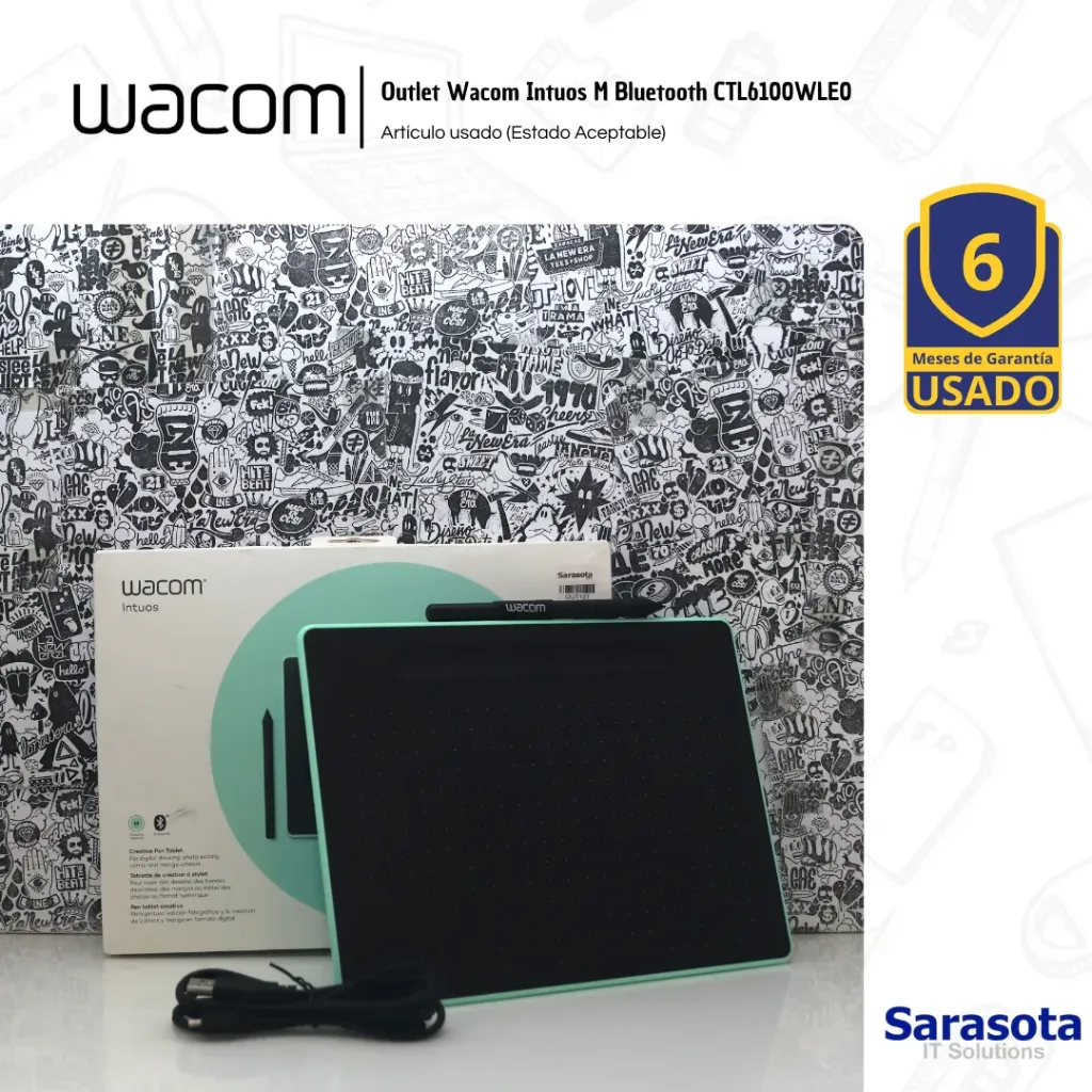 [OUT127] Outlet Wacom Intuos M Bluetooth Pistacho CTL6100WLE0