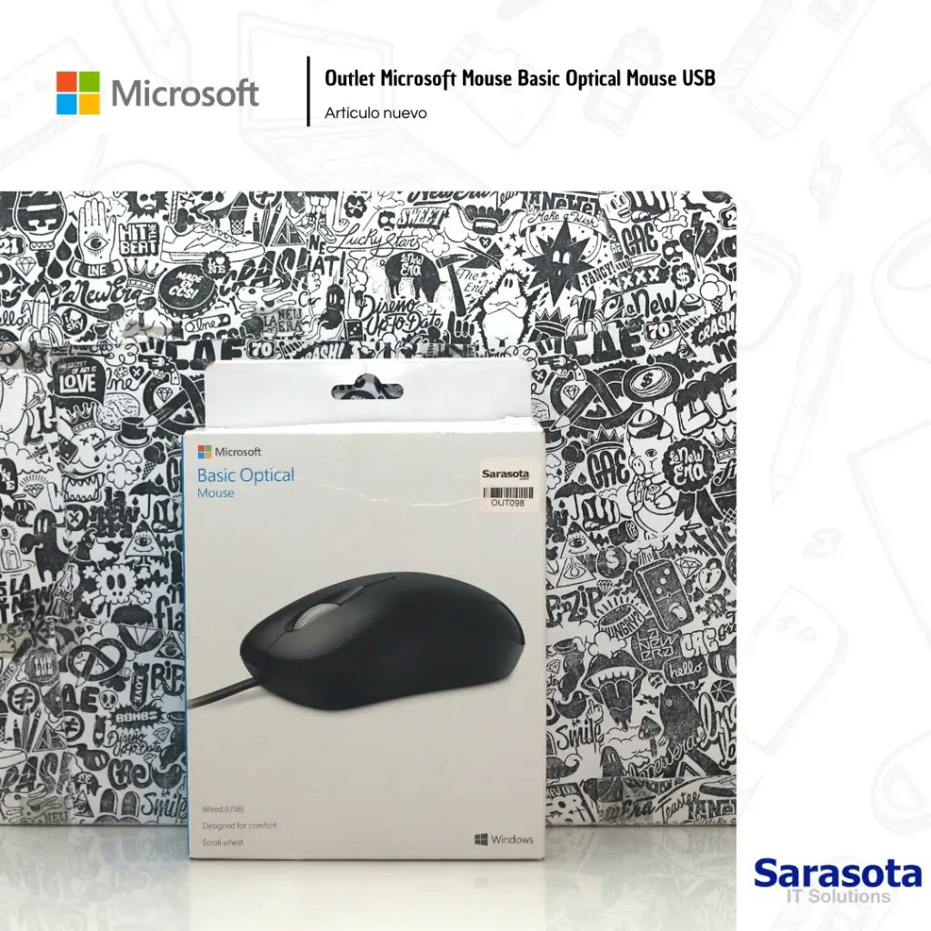 [OUT098] Outlet Microsoft Mouse Basic Optical Mouse USB