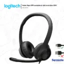 Logitech Audífono H390 con micrófono USB-C Negro (981-001575)