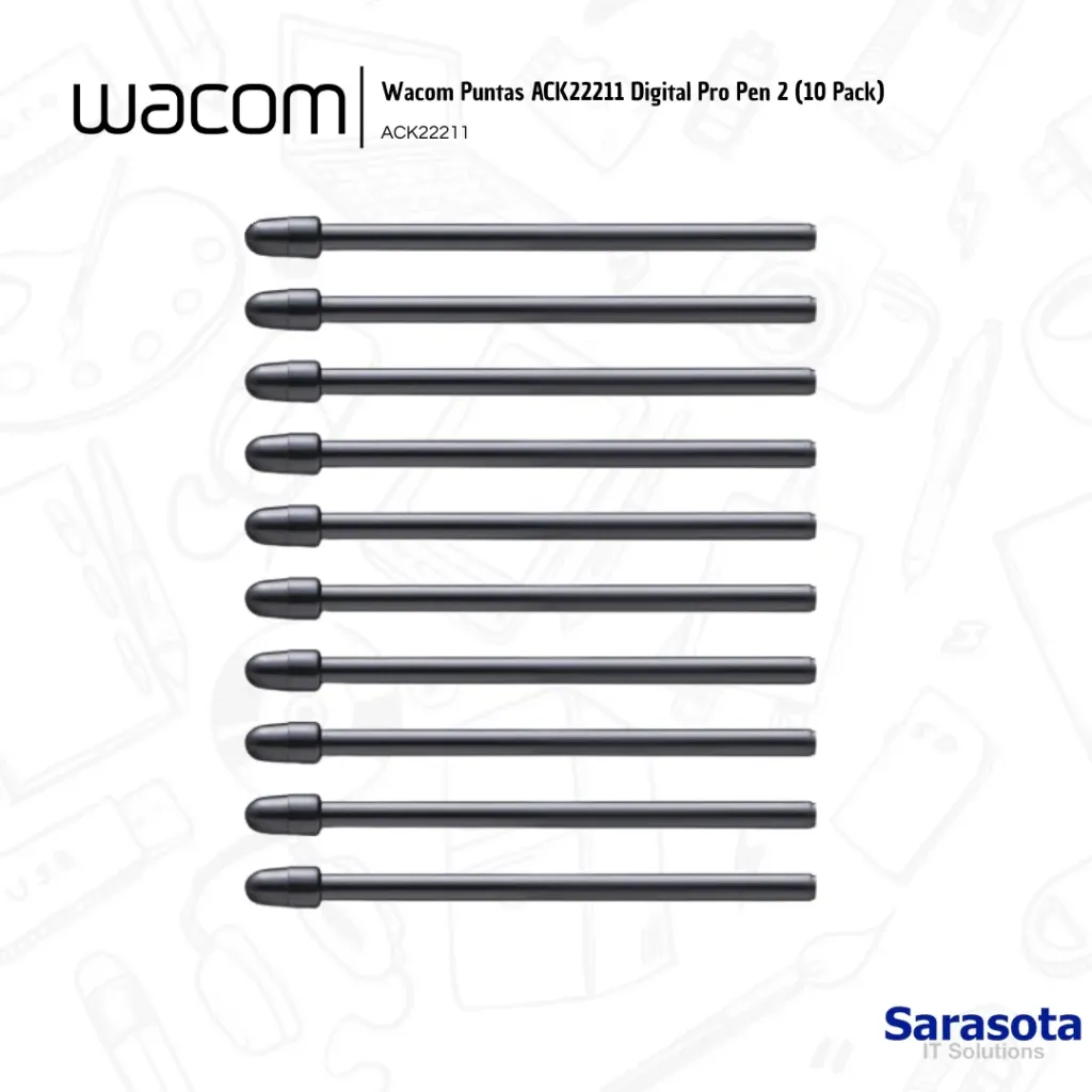 [WAC015] Wacom Puntas ACK22211 Digital Pro Pen 2 (10 Pack)