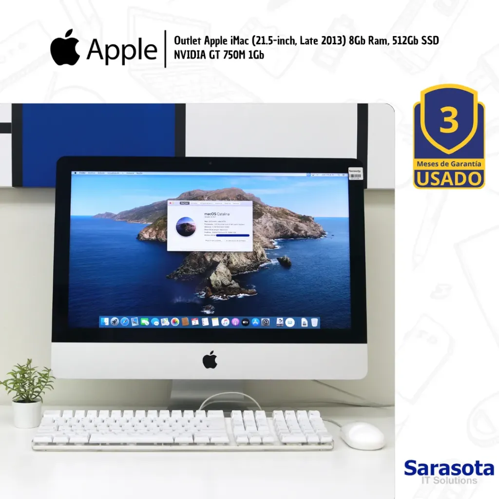 Outlet Apple iMac (21.5-inch, Late 2015) Intel i5, 8Gb Ram, 256Gb SSD Intel Iris Pro 6200 1536Mb