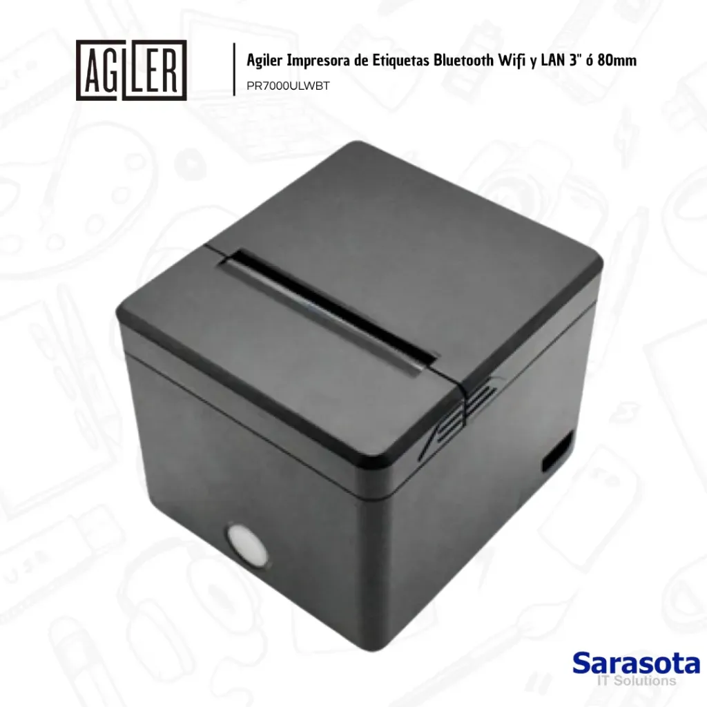 [AGI004] Agiler Impresora de Etiquetas Bluetooth Wifi y LAN 3" ó 80mm (AGI-PR7000ULWBT)