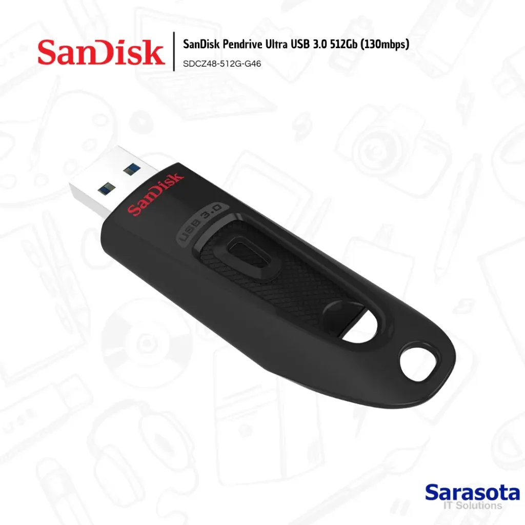 [SAN020] SanDisk Pendrive Ultra USB 3.0 512Gb (130mbps)