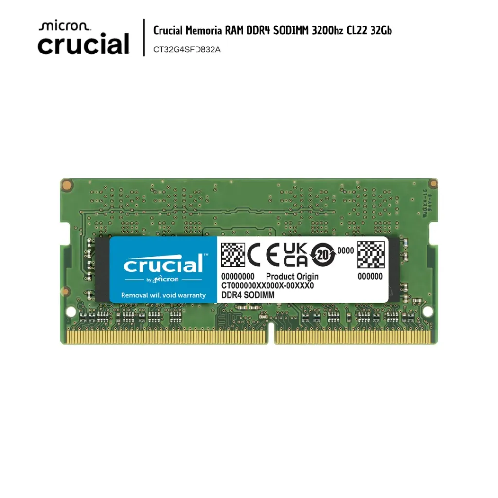 [CRU002] Crucial Memoria RAM SODIMM 3200hz CL22 32Gb
