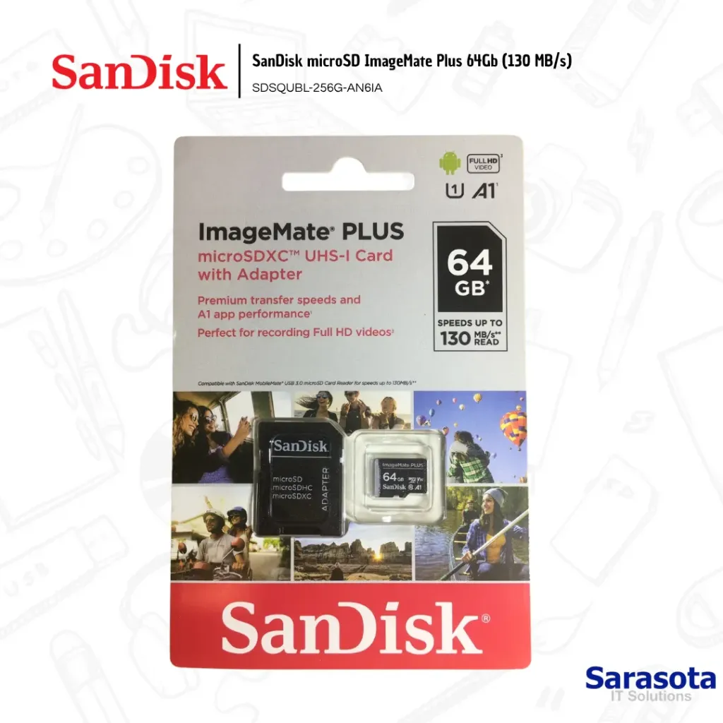 [SAN022] SanDisk microSD ImageMate Plus 64Gb (130 MB/s)