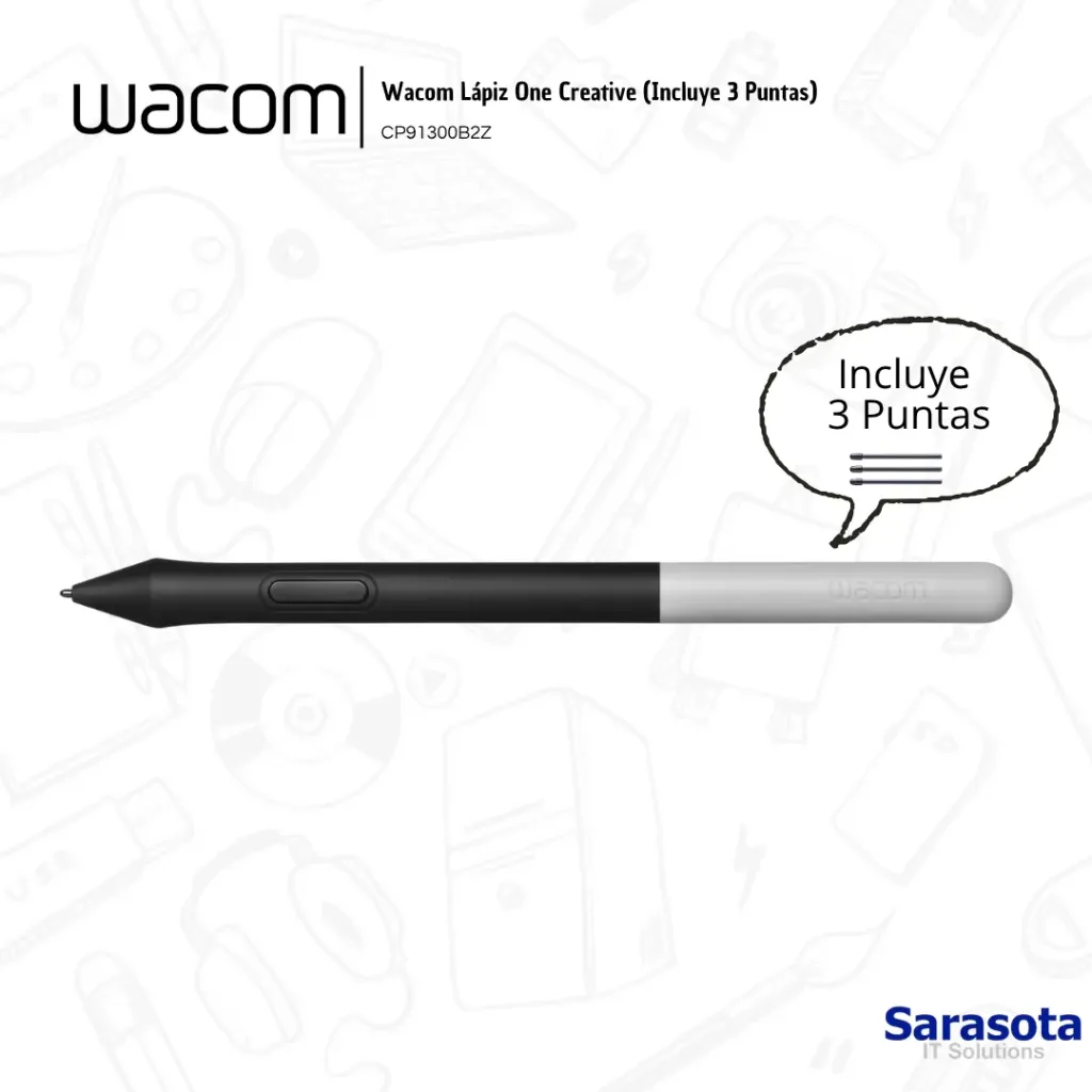 [WAC018] Wacom Lápiz One Creative (Incluye 3 Puntas)