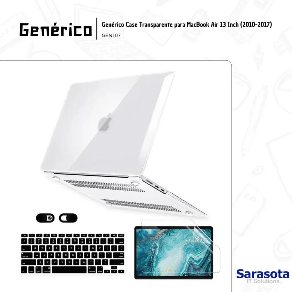 [GEN107] Genérico Case Transparente para MacBook Air 13 Inch (2010-2017)