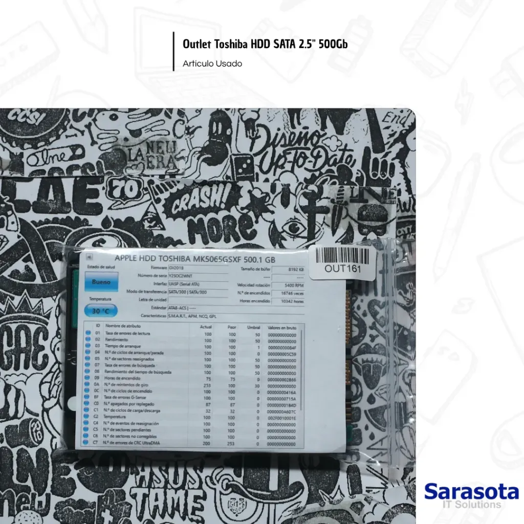 Outlet Toshiba HDD SATA 2.5" 500Gb