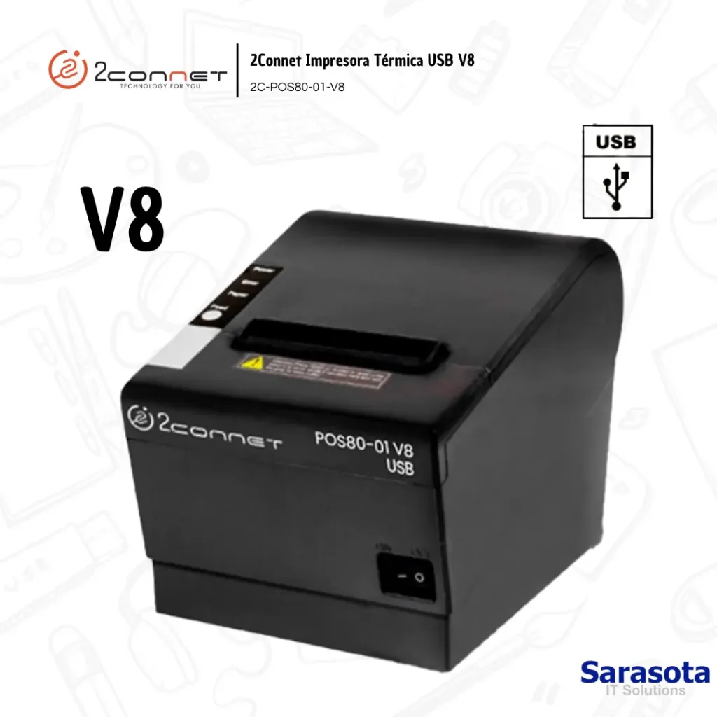 [2CO023] 2Connet Impresora Térmica USB V8
