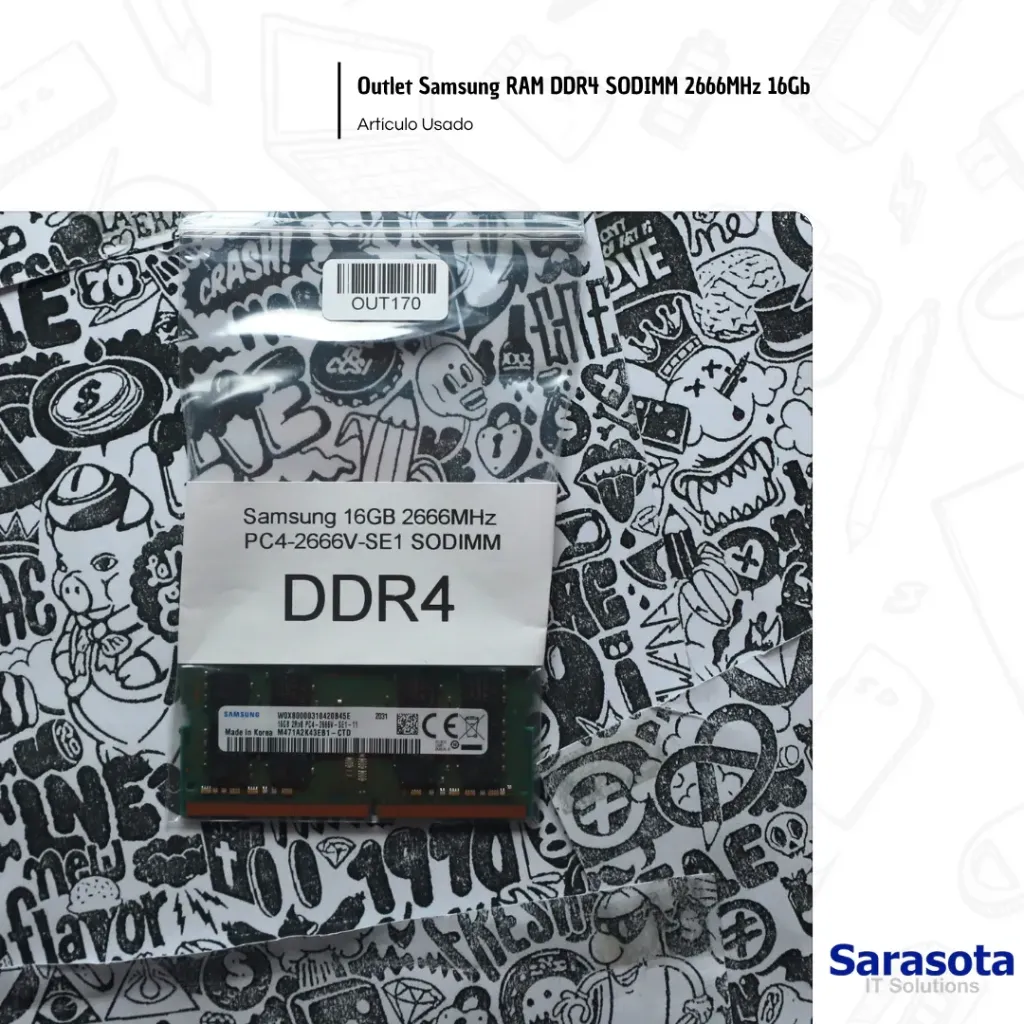 [OUT170] Outlet Samsung RAM DDR4 SODIMM 2666MHz 16Gb