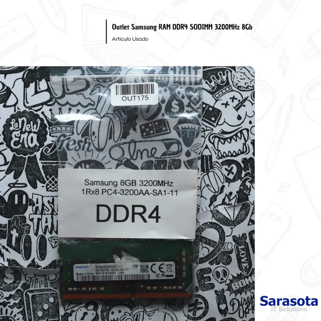 Outlet Samsung RAM DDR4 SODIMM 3200MHz 8Gb