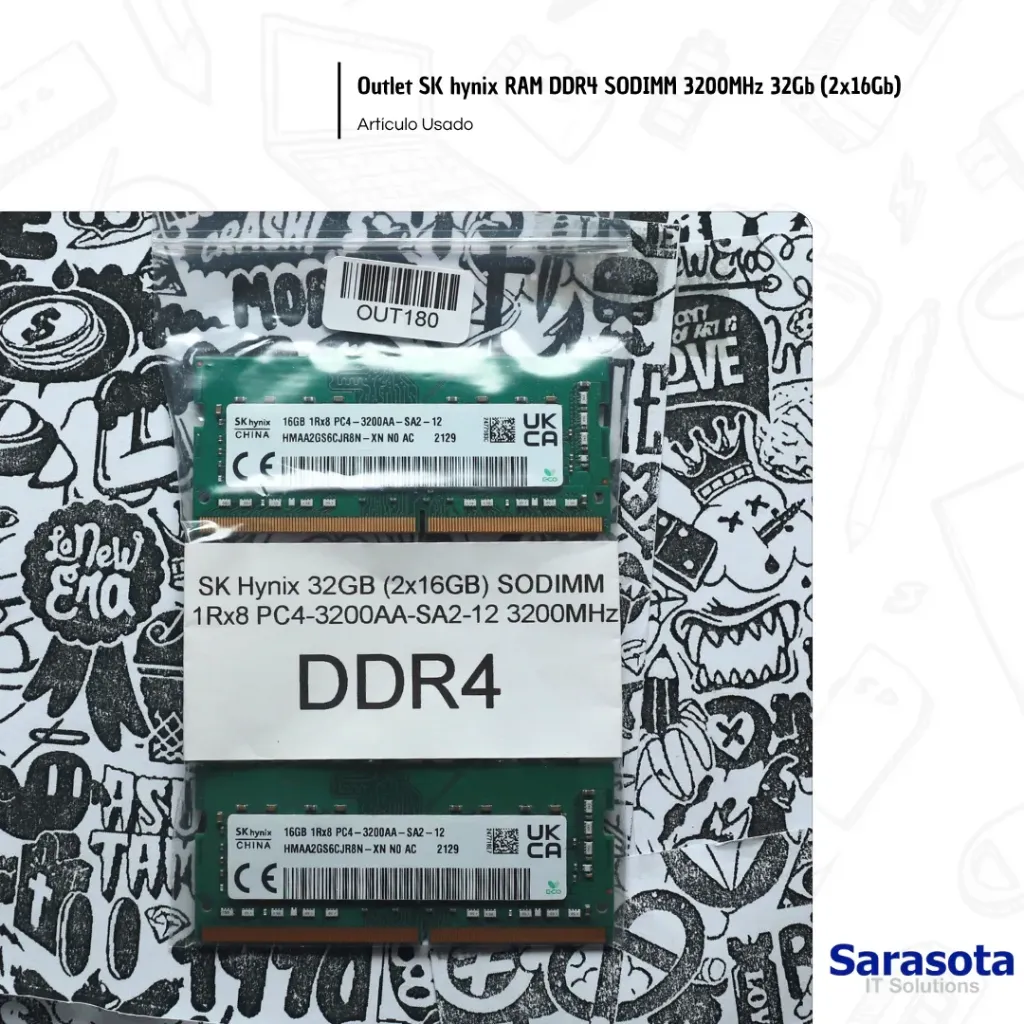 Outlet SK hynix RAM DDR4 SODIMM 3200MHz 32Gb (2x16Gb)