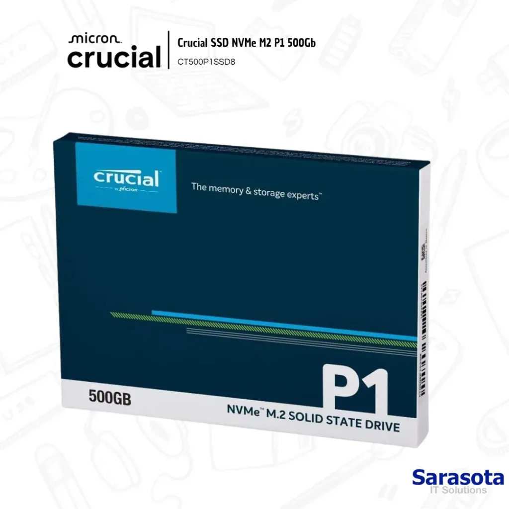 [CRU004] Crucial SSD NVMe M2 P1 500Gb